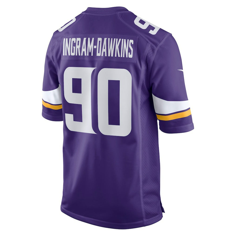 Tyrion Ingram-Dawkins Minnesota Vikings Team Game Jersey - Purple discount