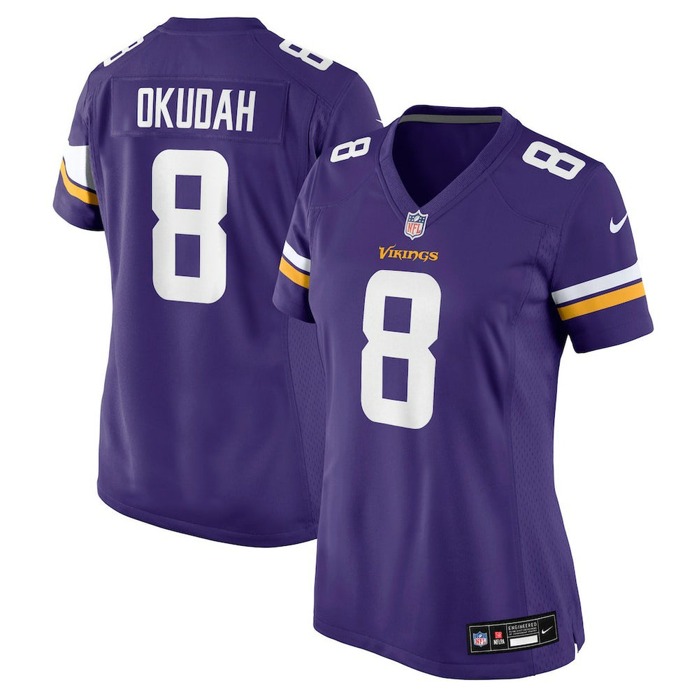 Jeff Okudah Minnesota Vikings Women's Team Game Jersey - Purple online