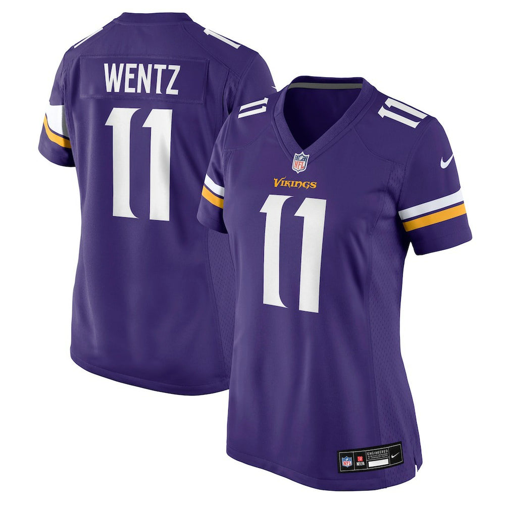 Carson Wentz Minnesota Vikings Women's Team Game Jersey - Purple online