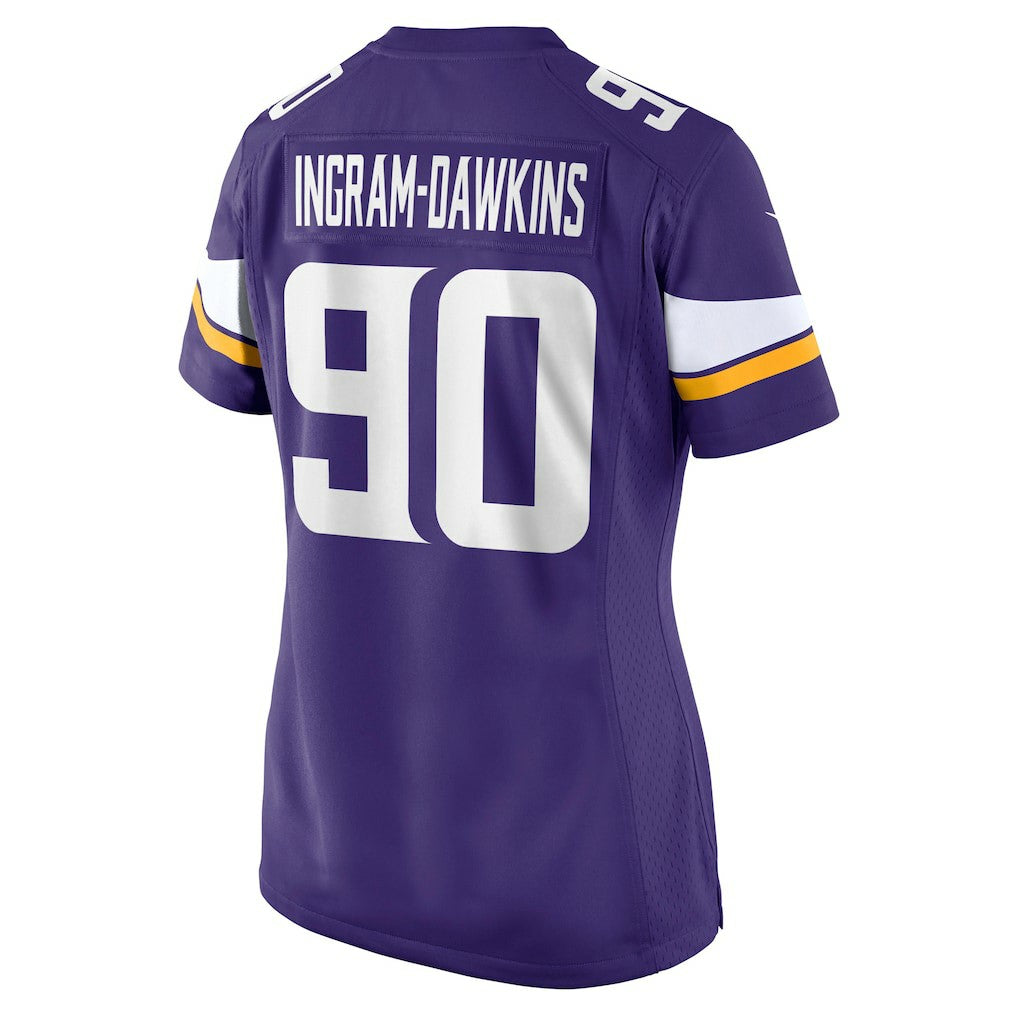 Tyrion Ingram-Dawkins Minnesota Vikings Women's Team Game Jersey - Purple outlet