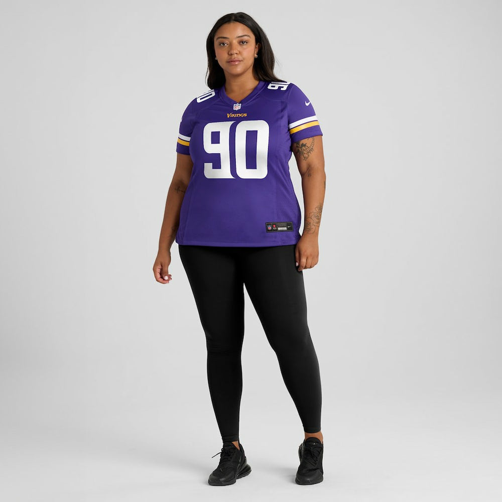 Tyrion Ingram-Dawkins Minnesota Vikings Women's Team Game Jersey - Purple outlet