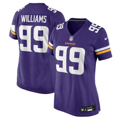 Elijah Williams Minnesota Vikings Women's Team Game Jersey - Purple cheap