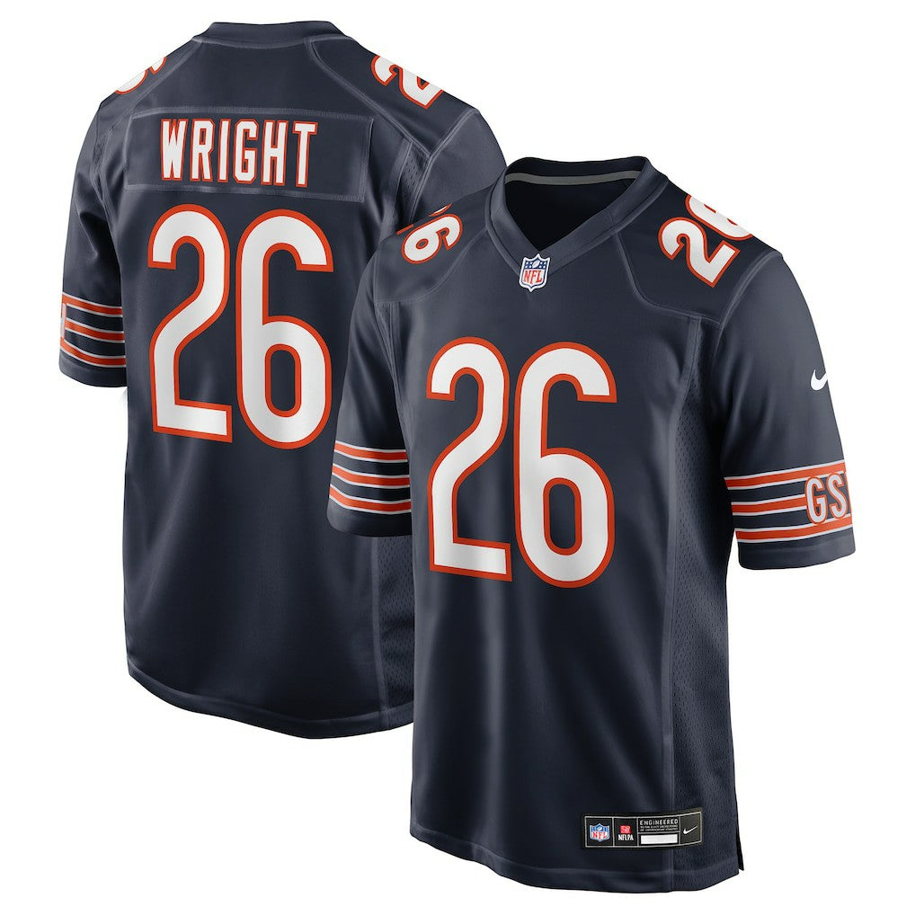 Nahshon Wright Chicago Bears Team Game Jersey - Navy outlet