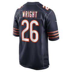 Nahshon Wright Chicago Bears Team Game Jersey - Navy outlet