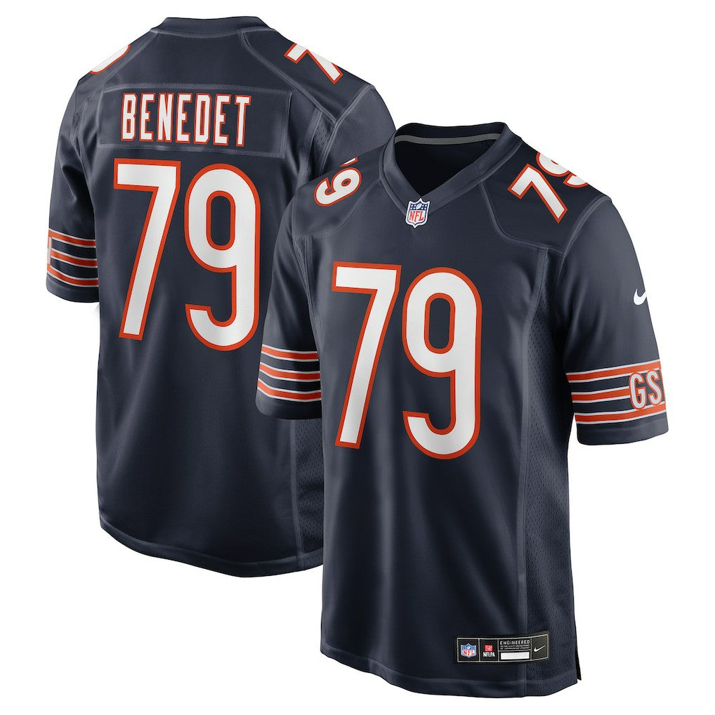 Theo Benedet Chicago Bears Team Game Jersey - Navy sale
