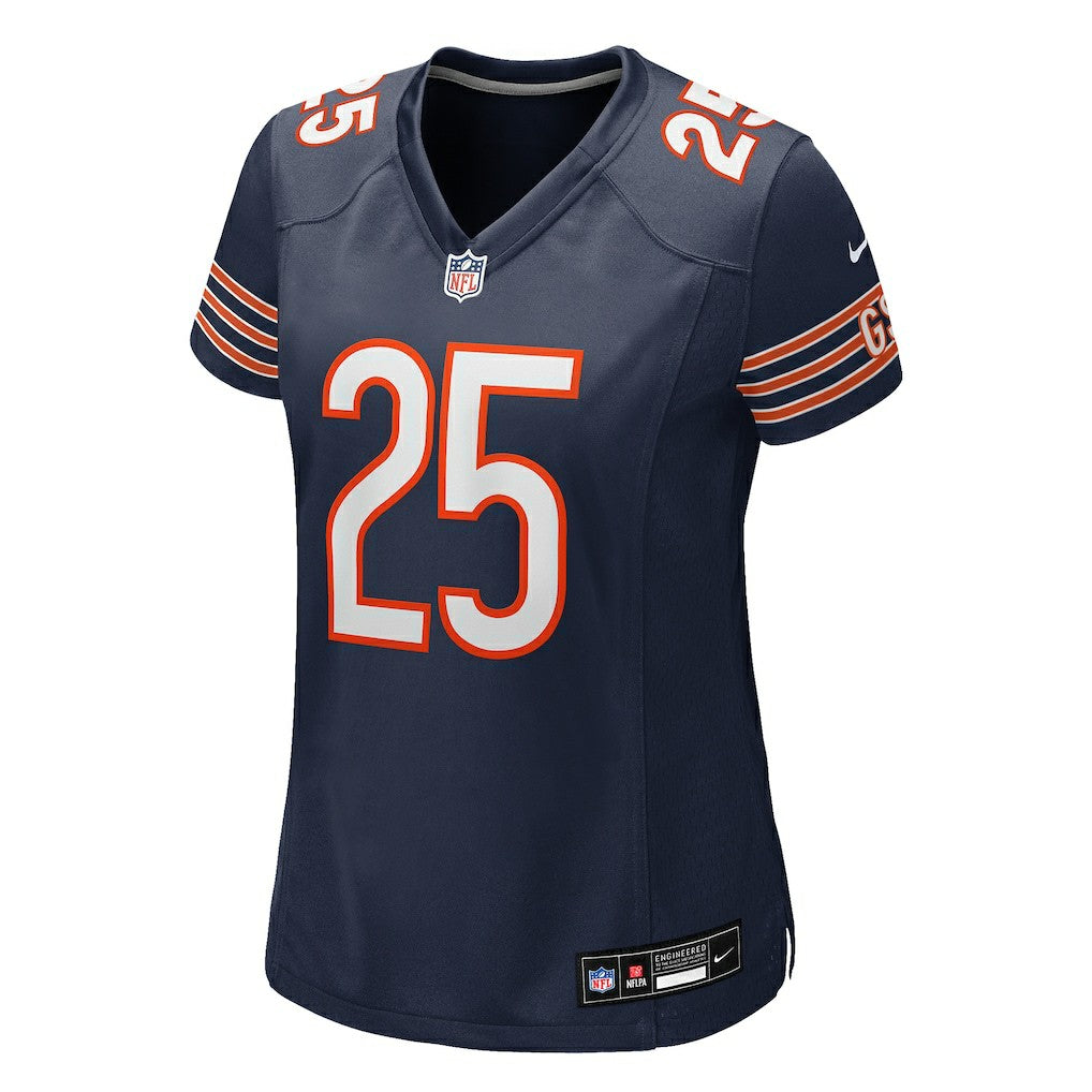 Kyle Monangai Chicago Bears Women's Team Game Jersey - Navy on sale