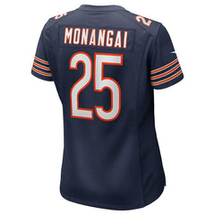 Kyle Monangai Chicago Bears Women's Team Game Jersey - Navy on sale