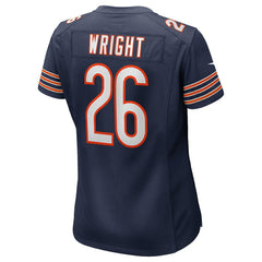 Nahshon Wright Chicago Bears Women's Team Game Jersey - Navy sale