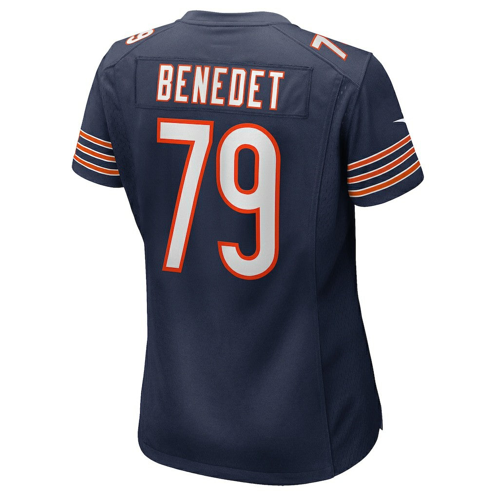 Theo Benedet Chicago Bears Women's Team Game Jersey - Navy for sale