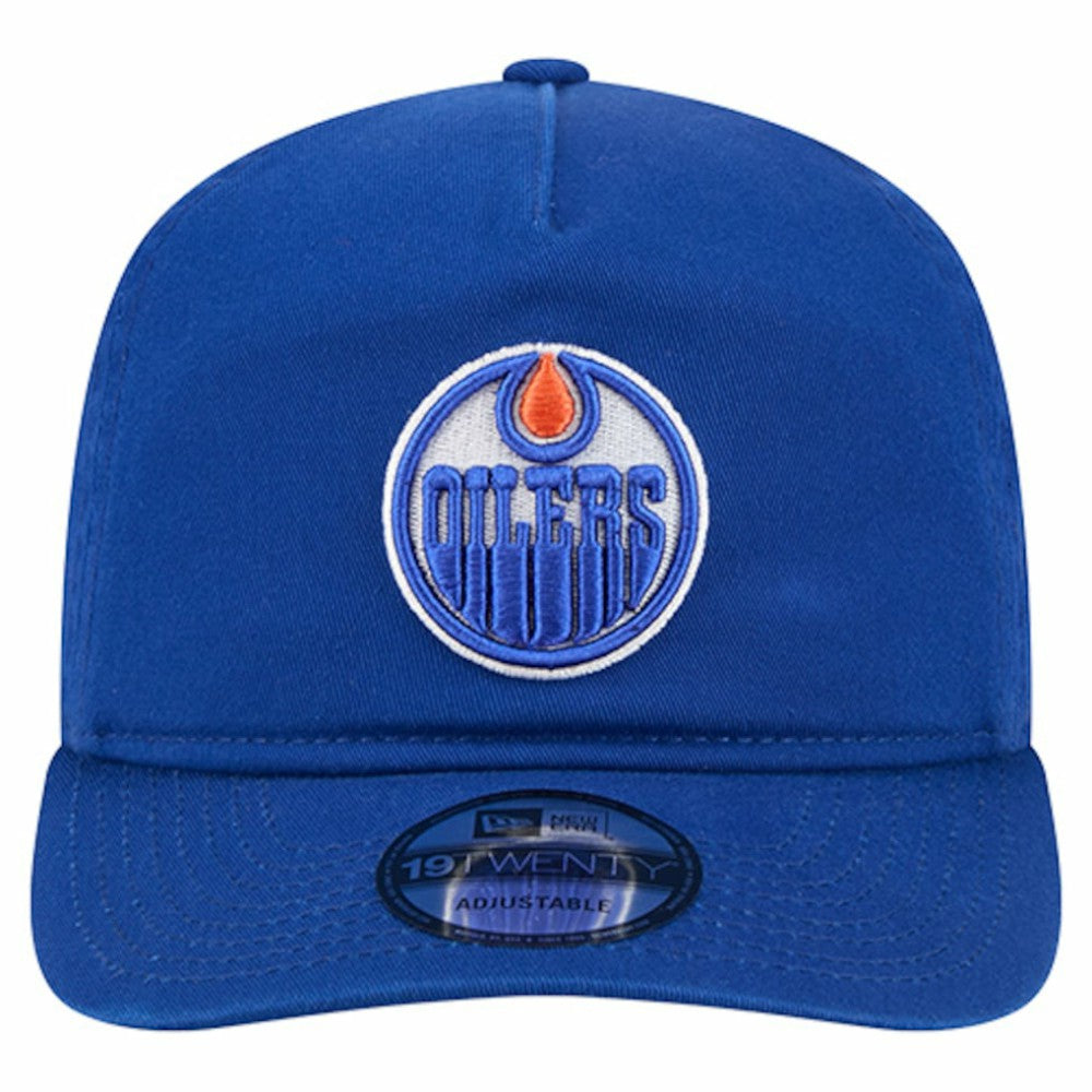 Edmonton Oilers New Era 19TWENTY Adjustable Hat - Royal Hats