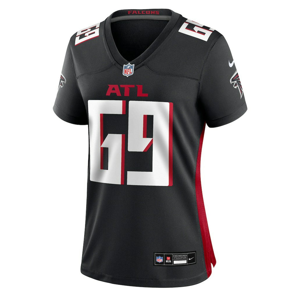 Jack Nelson Atlanta Falcons Women's Team Game Jersey - Black outlet