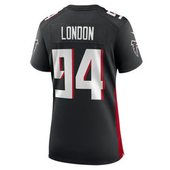LaCale London Atlanta Falcons Women's Team Game Jersey - Black cheap
