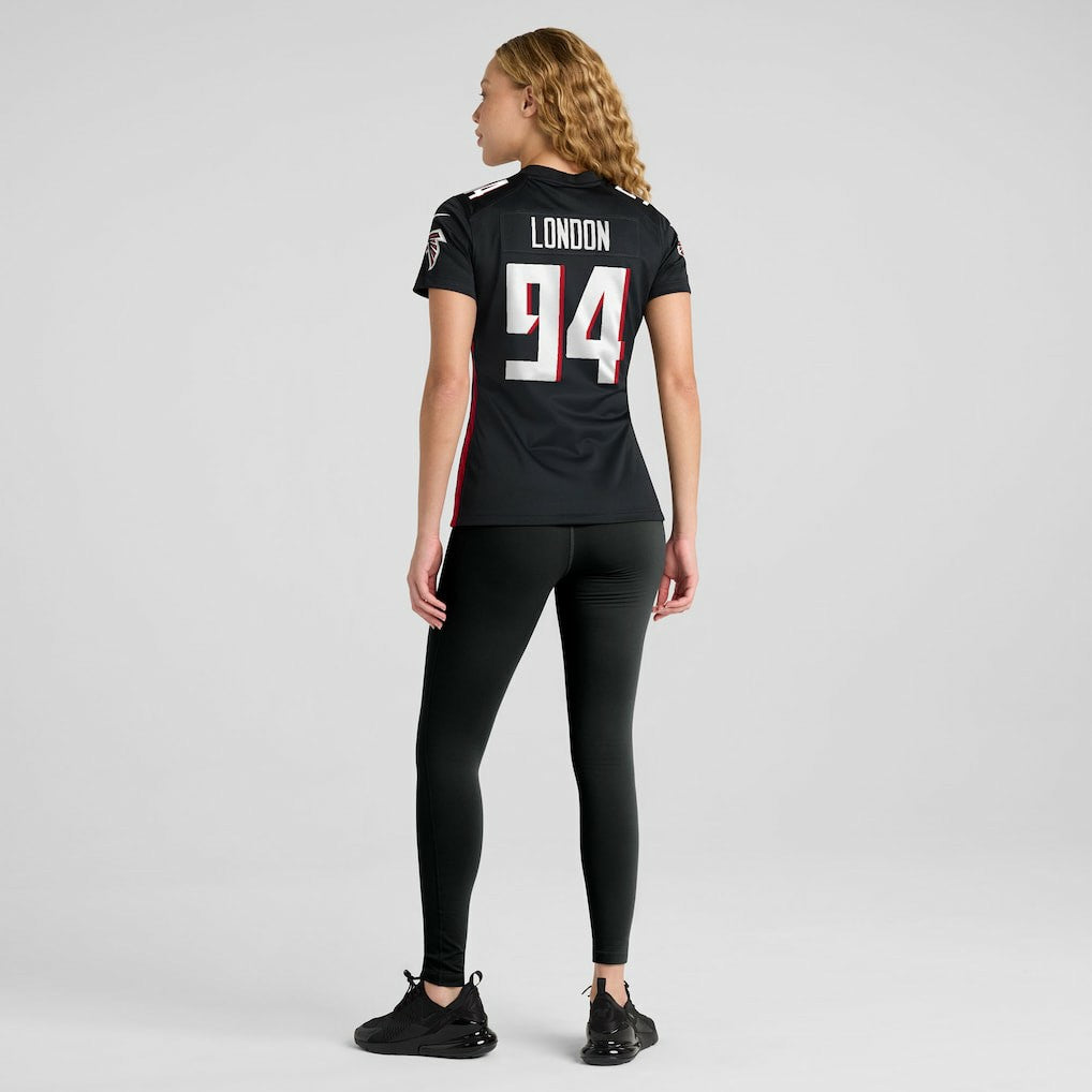 LaCale London Atlanta Falcons Women's Team Game Jersey - Black cheap