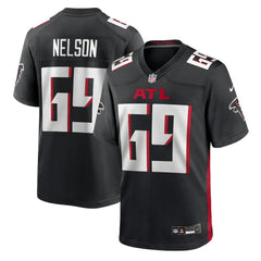 Jack Nelson Atlanta Falcons Team Game Jersey - Black discount
