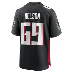 Jack Nelson Atlanta Falcons Team Game Jersey - Black discount