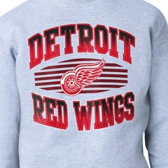 Detroit Red Wings Starter Team Grit Graphic Fleece Pullover Sweatshirt - Gray Sweatshirts