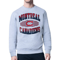 Montreal Canadiens Starter Team Grit Graphic Fleece Pullover Sweatshirt - Gray Sweatshirts