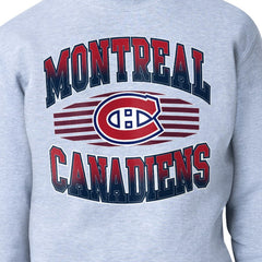 Montreal Canadiens Starter Team Grit Graphic Fleece Pullover Sweatshirt - Gray Sweatshirts