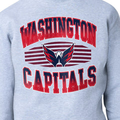 Washington Capitals Starter Team Grit Graphic Fleece Pullover Sweatshirt - Gray Sweatshirts