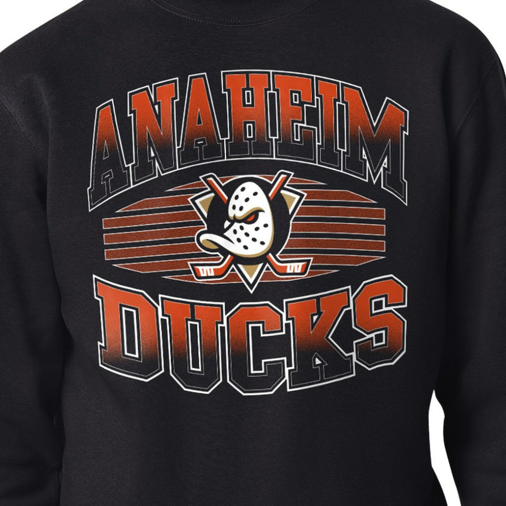 Anaheim Ducks Starter Team Grit Graphic Fleece Pullover Sweatshirt - Black Sweatshirts