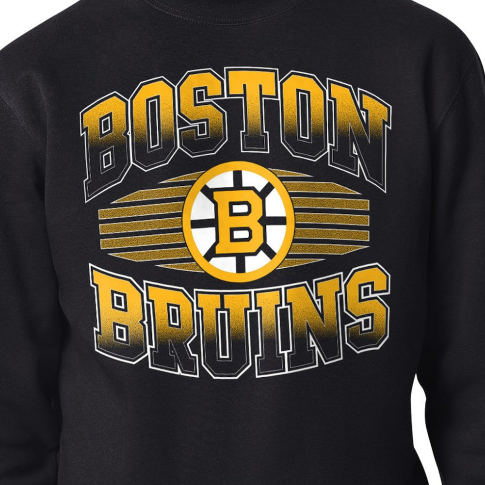 Boston Bruins Starter Team Grit Graphic Fleece Pullover Sweatshirt - Black Sweatshirts
