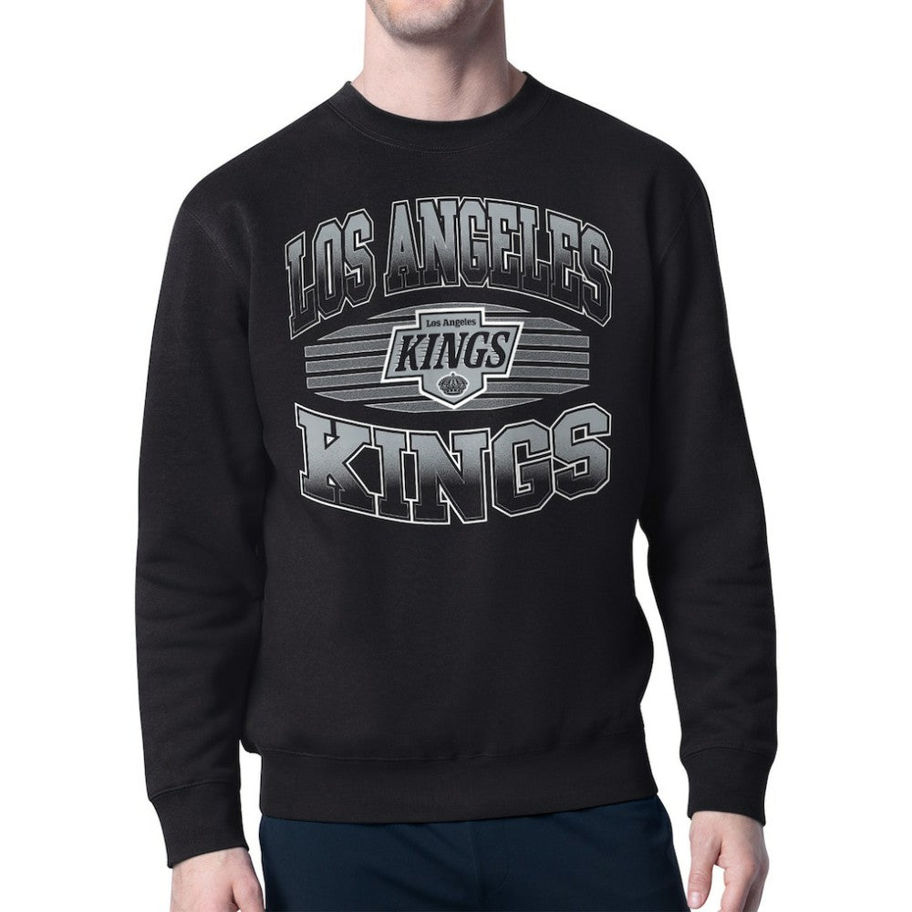 Los Angeles Kings Starter Team Grit Graphic Fleece Pullover Sweatshirt - Black Sweatshirts