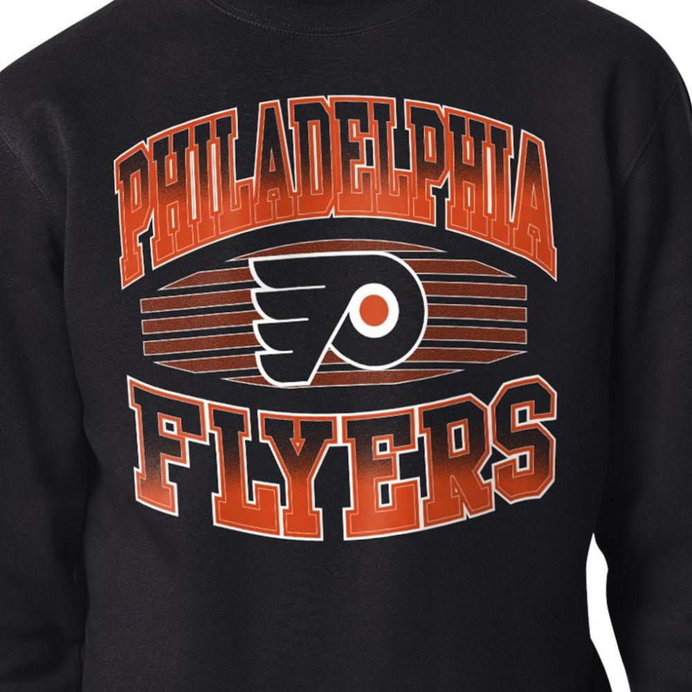 Philadelphia Flyers Starter Team Grit Graphic Fleece Pullover Sweatshirt - Black Sweatshirts