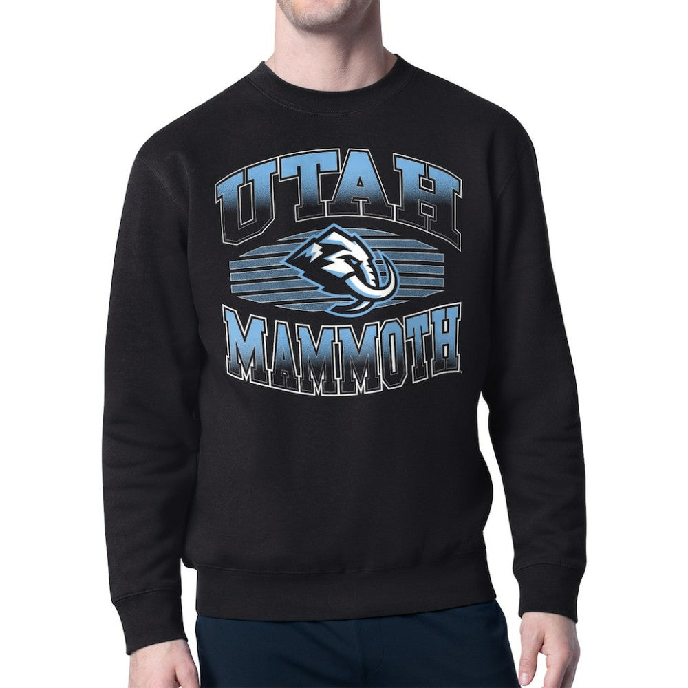 Utah Mammoth Starter Team Grit Graphic Fleece Pullover Sweatshirt - Black Sweatshirts