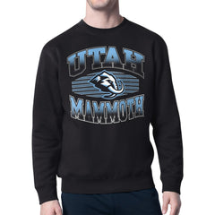 Utah Mammoth Starter Team Grit Graphic Fleece Pullover Sweatshirt - Black Sweatshirts