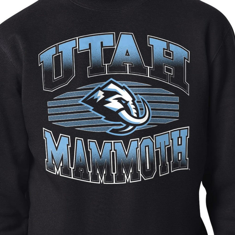 Utah Mammoth Starter Team Grit Graphic Fleece Pullover Sweatshirt - Black Sweatshirts