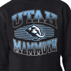 Utah Mammoth Starter Team Grit Graphic Fleece Pullover Sweatshirt - Black Sweatshirts