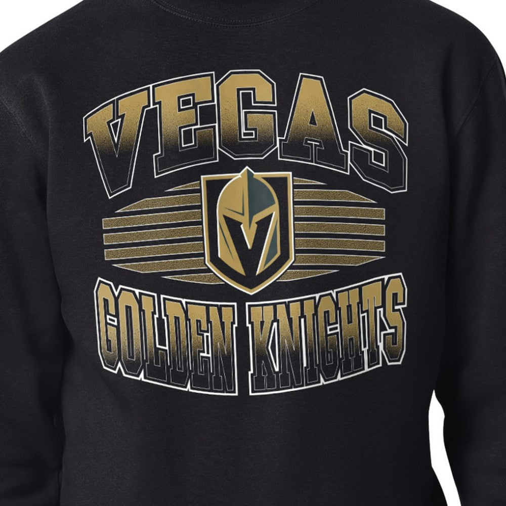 Vegas Golden Knights Starter Team Grit Graphic Fleece Pullover Sweatshirt - Black Sweatshirts
