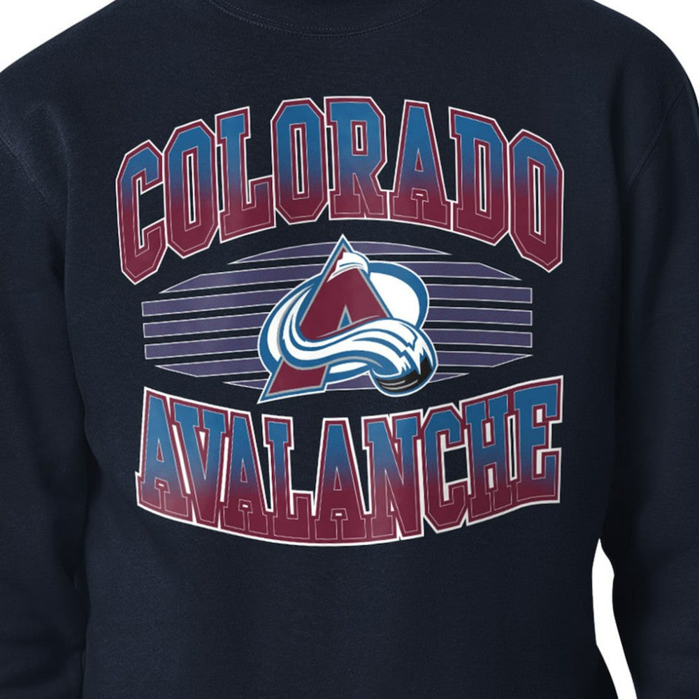 Colorado Avalanche Starter Team Grit Graphic Fleece Pullover Sweatshirt - Navy Sweatshirts