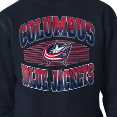 Columbus Blue Jackets Starter Team Grit Graphic Fleece Pullover Sweatshirt - Navy Sweatshirts