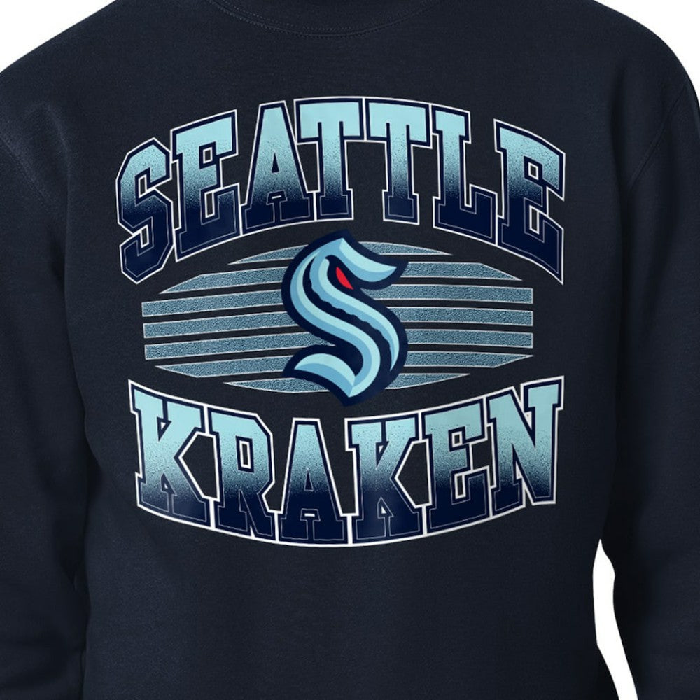 Seattle Kraken Starter Team Grit Graphic Fleece Pullover Sweatshirt - Deep Sea Blue Sweatshirts