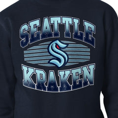 Seattle Kraken Starter Team Grit Graphic Fleece Pullover Sweatshirt - Deep Sea Blue Sweatshirts