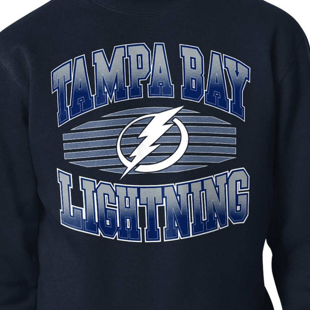 Tampa Bay Lightning Starter Team Grit Graphic Fleece Pullover Sweatshirt - Navy Sweatshirts