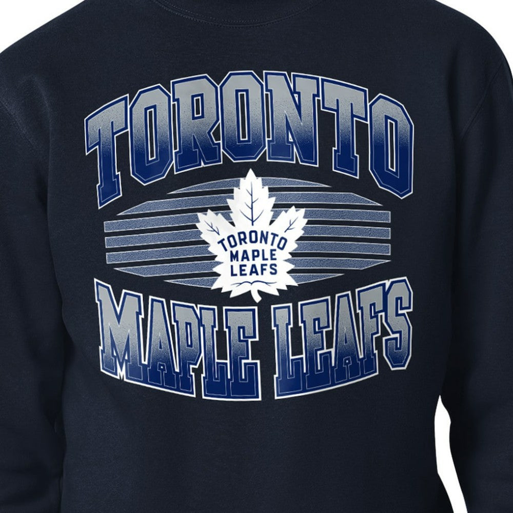Toronto Maple Leafs Starter Team Grit Graphic Fleece Pullover Sweatshirt - Navy Sweatshirts