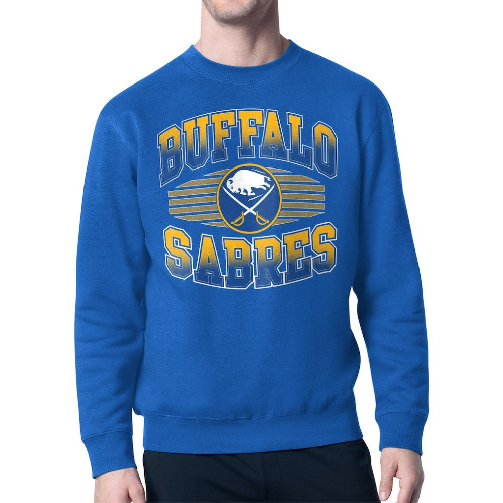 Buffalo Sabres Starter Team Grit Graphic Fleece Pullover Sweatshirt - Royal Sweatshirts