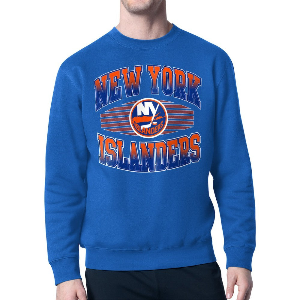 New York Islanders Starter Team Grit Graphic Fleece Pullover Sweatshirt - Royal Sweatshirts