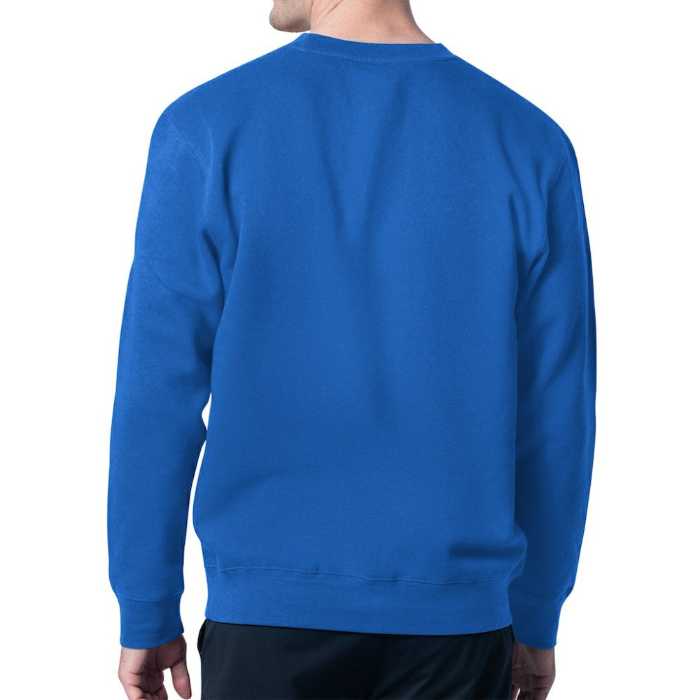 New York Rangers Starter Team Grit Graphic Fleece Pullover Sweatshirt - Blue Sweatshirts