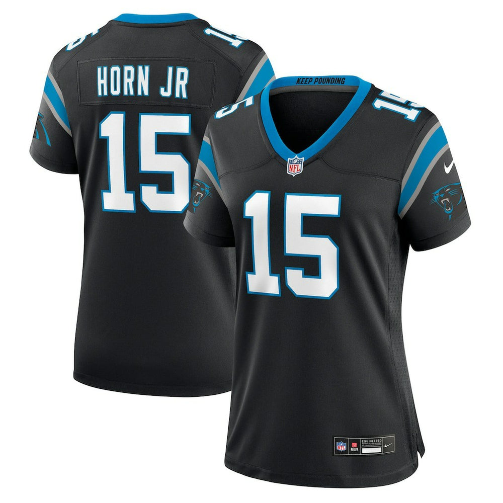 Jimmy Horn Jr Carolina Panthers Women's Team Game Jersey - Black cheap