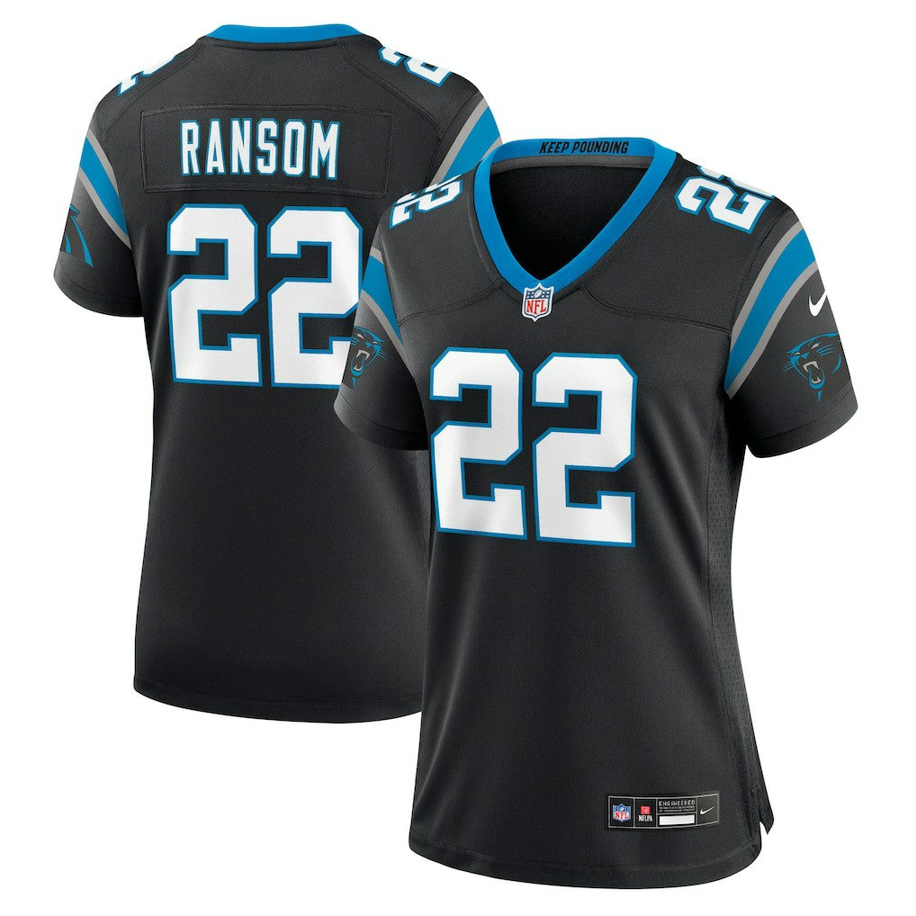 Lathan Ransom Carolina Panthers Women's Team Game Jersey - Black discount