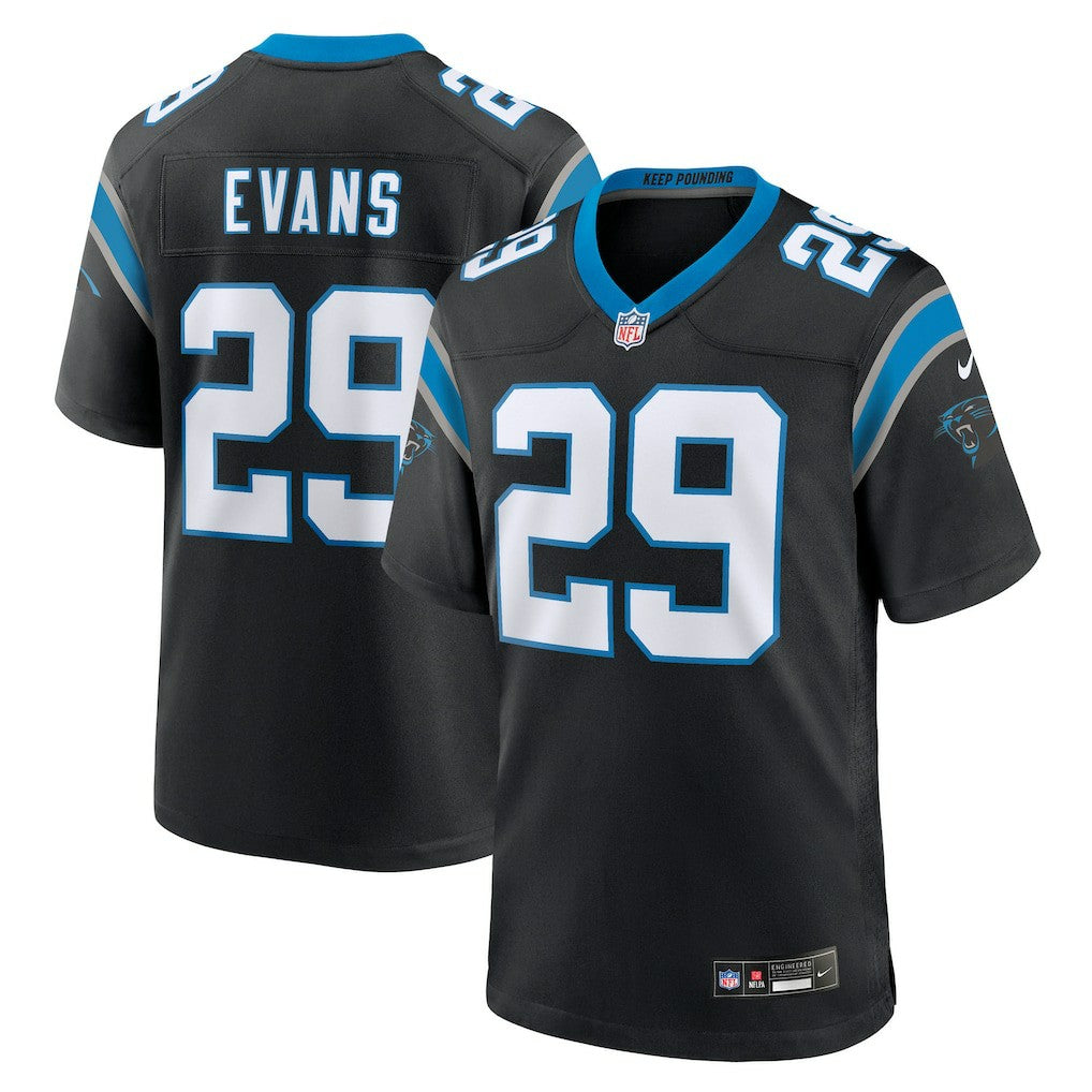 Akayleb Evans Carolina Panthers Team Game Jersey - Black cheap