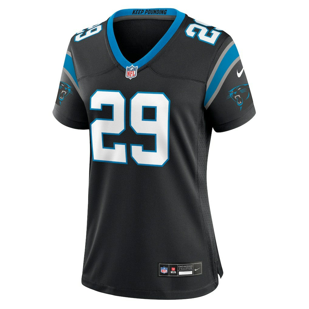 Akayleb Evans Carolina Panthers Women's Team Game Jersey - Black online