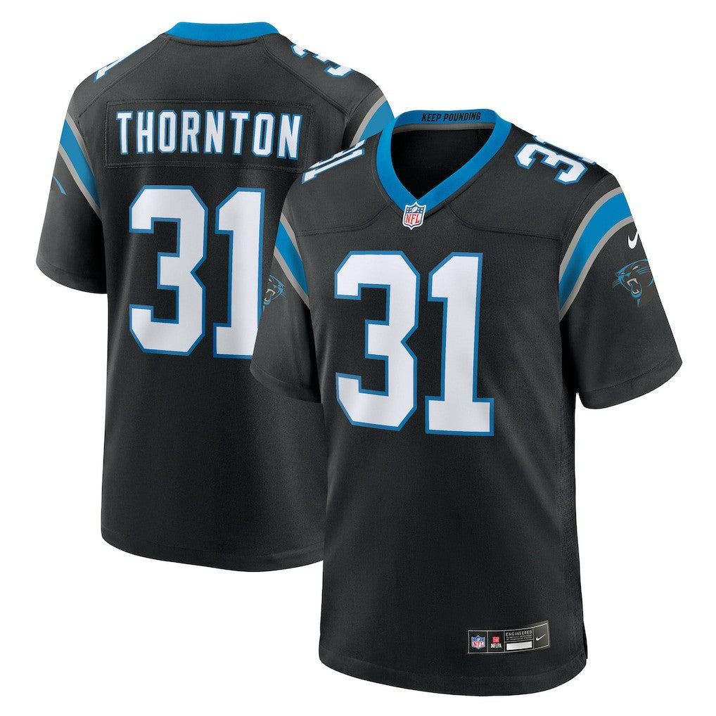 Corey Thornton Carolina Panthers Team Game Jersey - Black online
