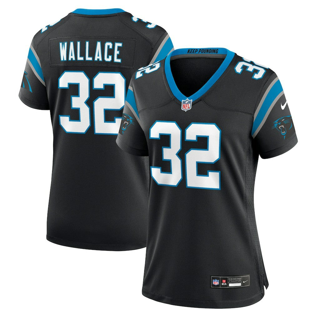 Trevin Wallace Carolina Panthers Women's Team Game Jersey - Black for sale