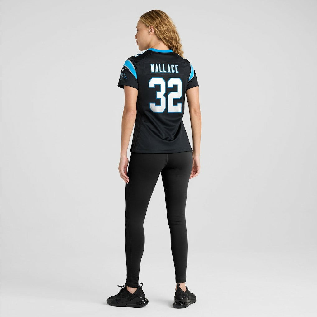 Trevin Wallace Carolina Panthers Women's Team Game Jersey - Black for sale