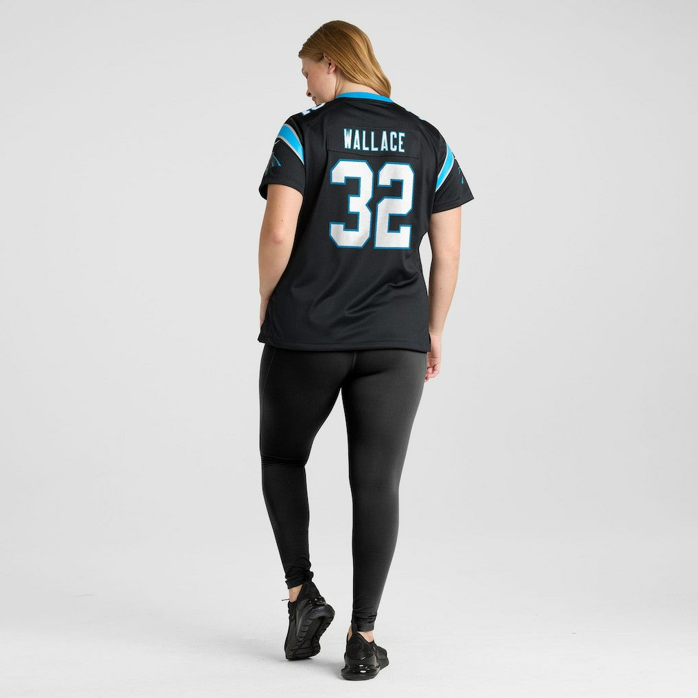 Trevin Wallace Carolina Panthers Women's Team Game Jersey - Black for sale
