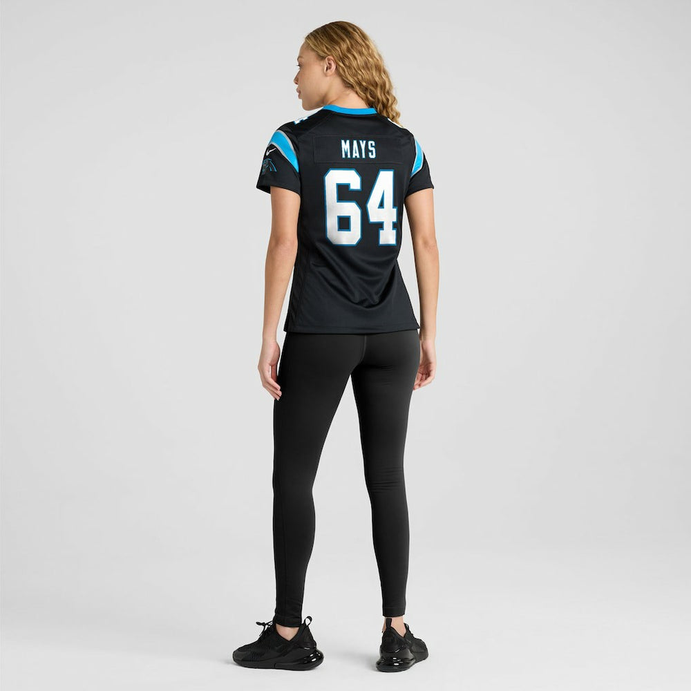 Cade Mays Carolina Panthers Women's Team Game Jersey - Black outlet